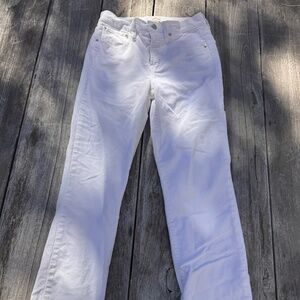 J. Crew Women's Corduroy Slim Fit Pants - White, Size 27